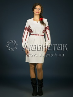 Вишита сукня хрестиком ЖПВ 2-1