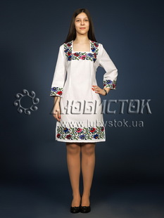 Вишита сукня хрестиком ЖПВ 6-1