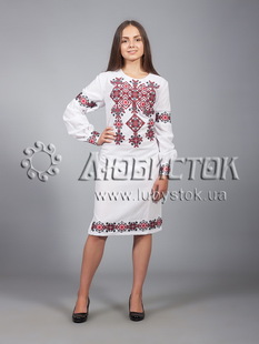 Вишита сукня хрестиком ЖПВ 9-1
