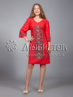 Вишите плаття D-015-03