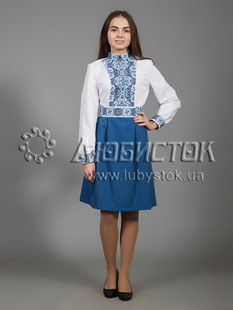 Вишита сукня хрестиком ЖПВ 27-1