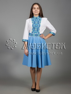 Вишита сукня хрестиком ЖПВ 29-1