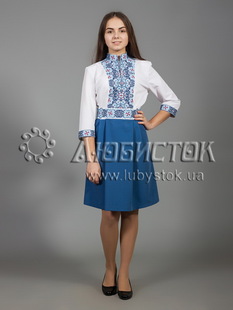 Вишита сукня хрестиком ЖПВ 34-1
