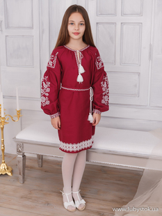 Вишите плаття для дівчинки D-069-02-d